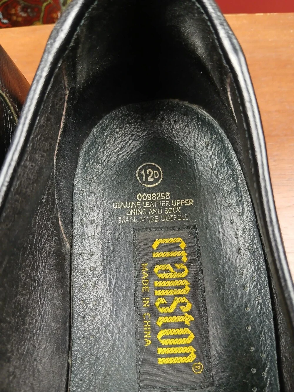 CRANSTON Black Leather Tassel Venetian Moc Toe Slip On Loafers Men's Size 12D